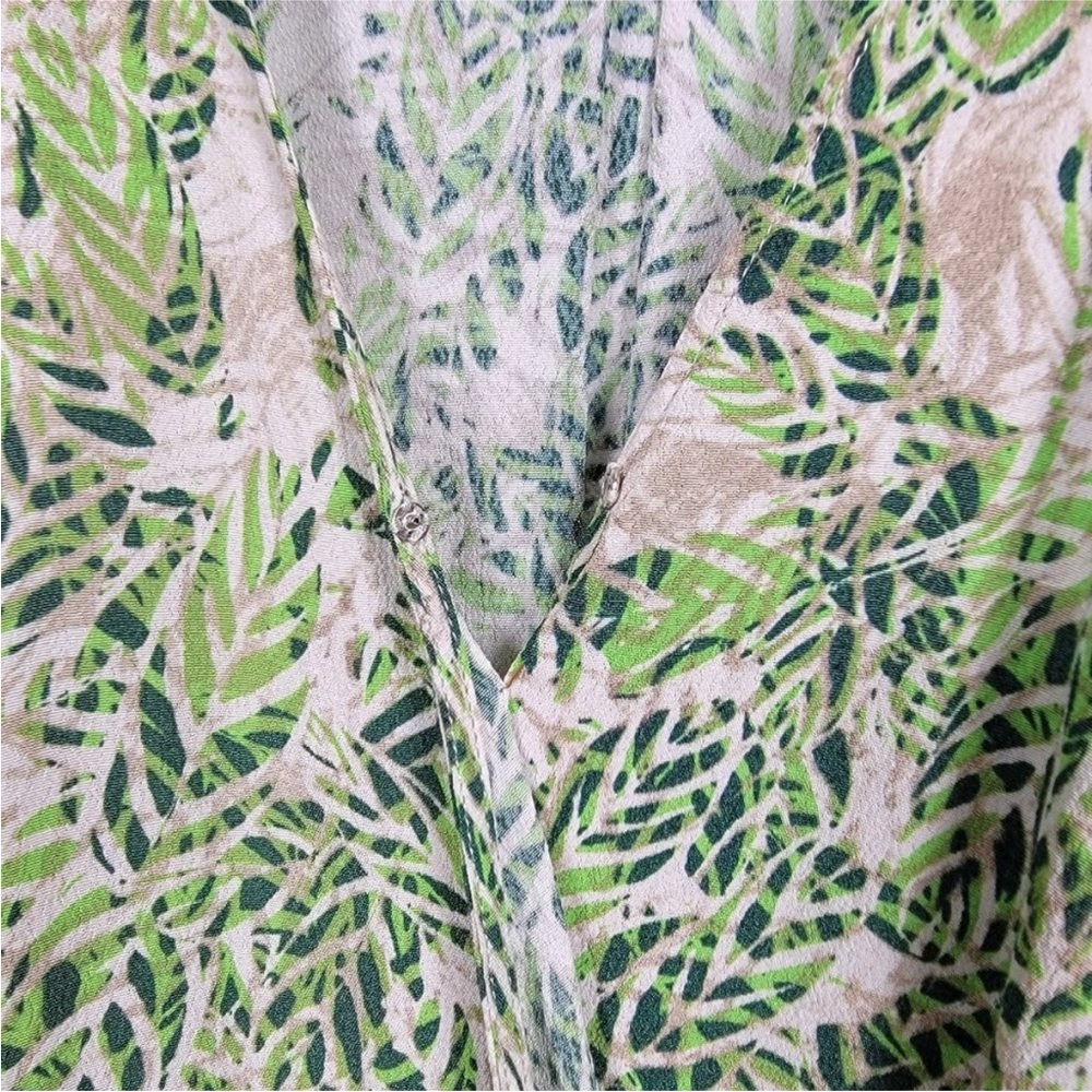CAbi Leaf Print Faux Wrap Dress Style# 280 Size Large - Picture 5 of 10